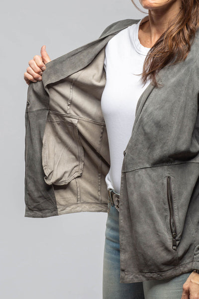 Gimo's Rosey Leather Jacket Grey Samples - Ladies - Outerwear - Leather