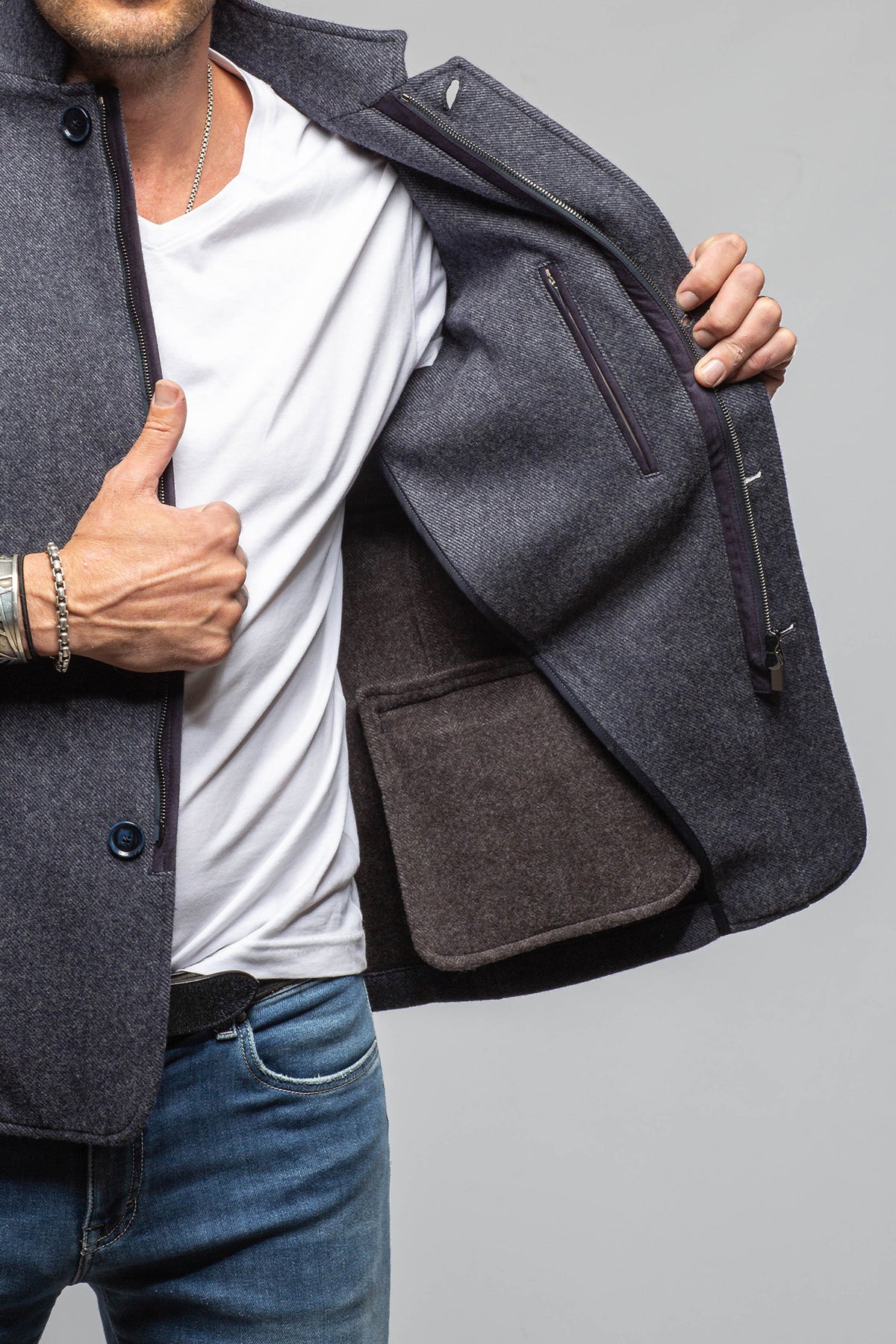 Gimo's Santa Cruz Virgin Wool Jacket Samples - Mens - Outerwear - Cloth