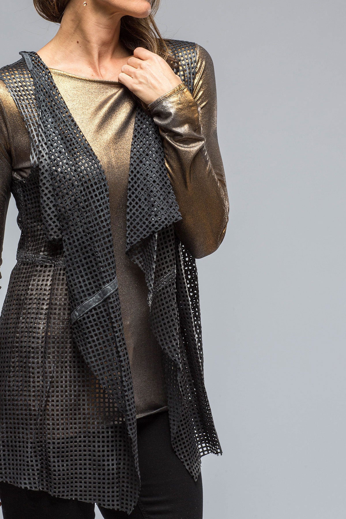 Gimo's Sia Leather Shawl Samples - Ladies - Outerwear - Leather