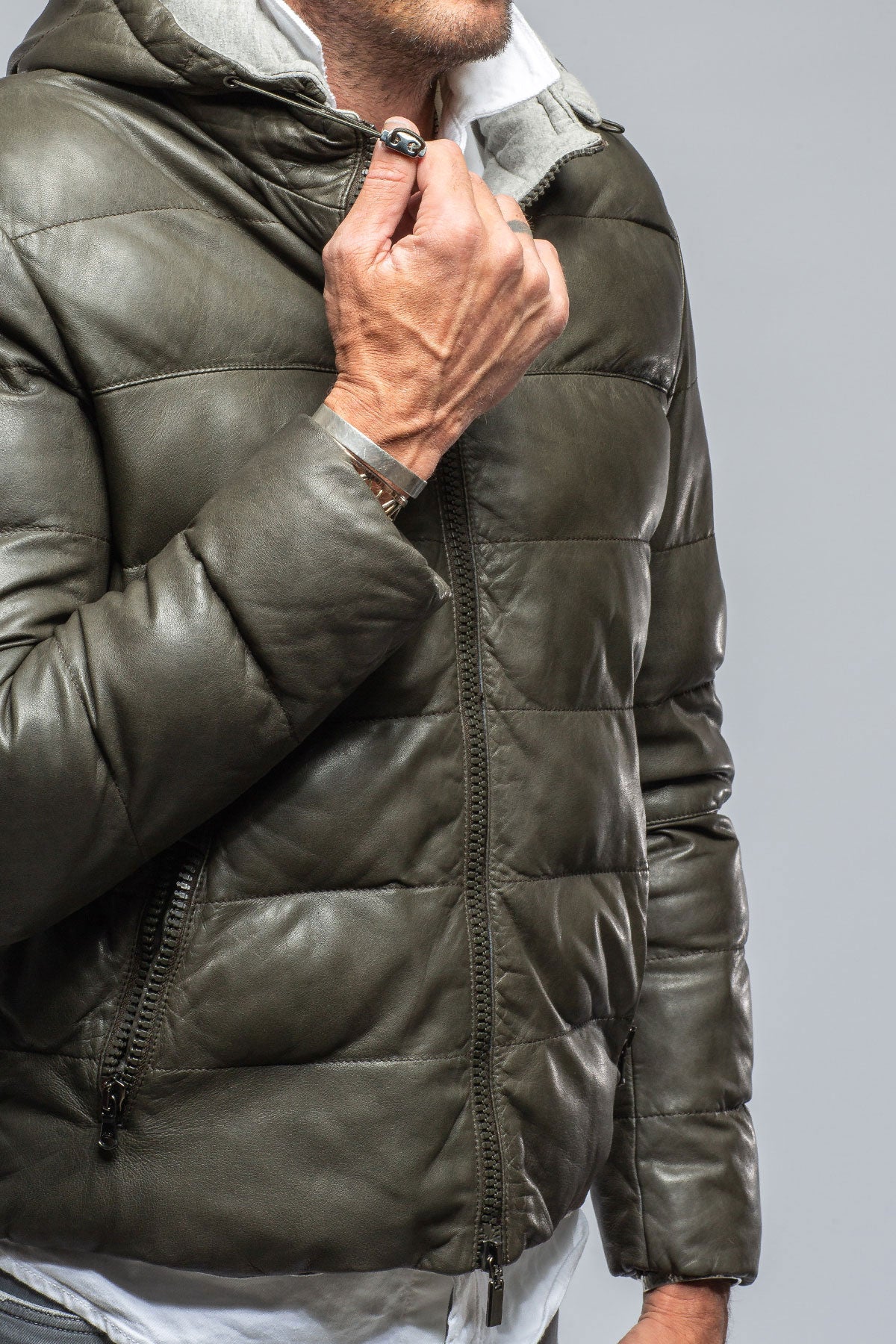 Gimo's St. Anton Leather Puffer Samples - Mens - Outerwear - Leather