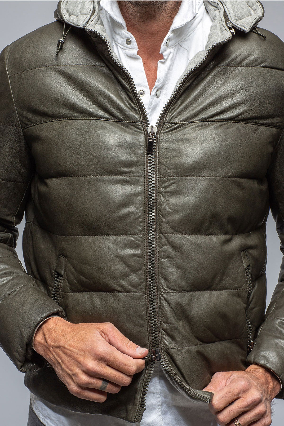 Gimo's St. Anton Leather Puffer Samples - Mens - Outerwear - Leather
