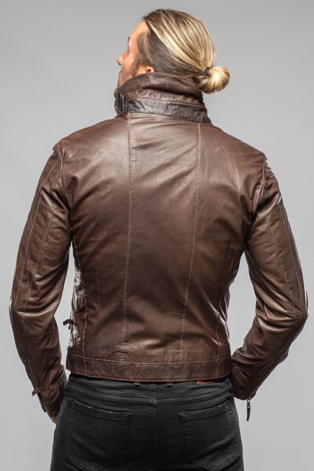 Gimo's Stefano Nappa Jacket in Chocolate Samples - Mens - Outerwear - Leather