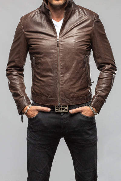 Gimo's Stefano Nappa Jacket in Chocolate Samples - Mens - Outerwear - Leather