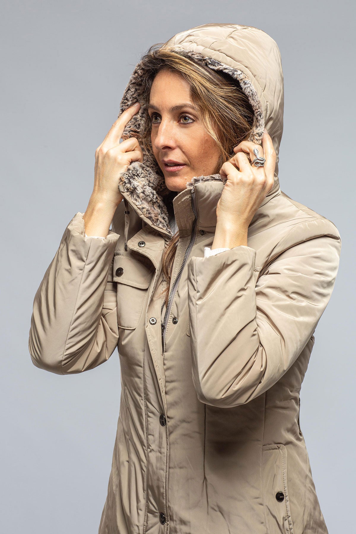 Gimo's Teela Faux Fur Hooded Parka Samples - Ladies - Outerwear - Cloth