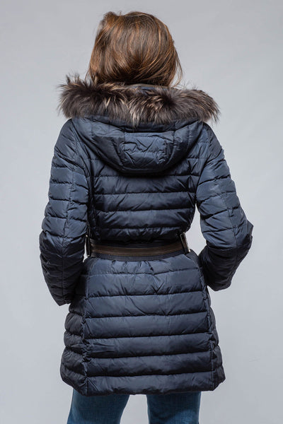 Gimo's Thalia Long Goose Down Coat In Navy Warehouse - Ladies - Outerwear - Cloth