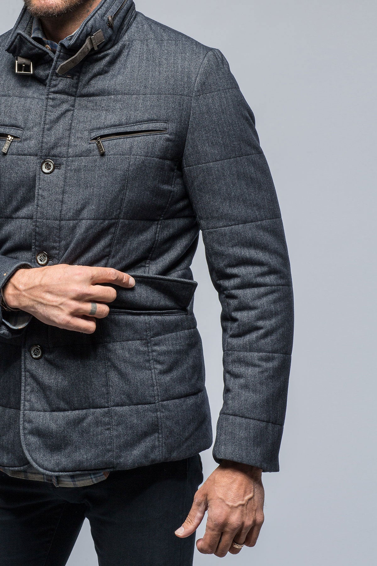 Gimo's Theodore Herringbone Coat Warehouse - Mens - Outerwear - Cloth