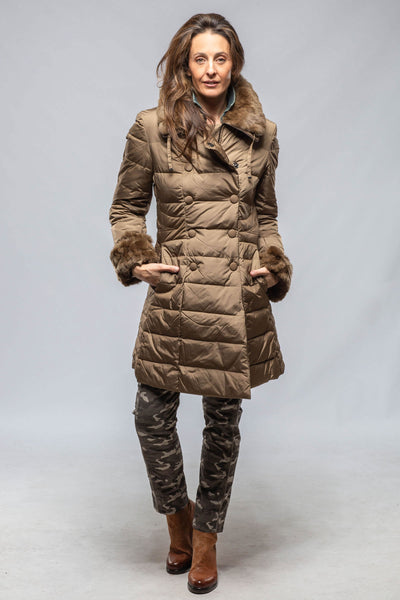 Gimo's Vicki Goose Down Puffer Jacket in Tan Warehouse - Ladies - Outerwear - Cloth
