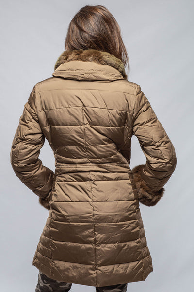Gimo's Vicki Goose Down Puffer Jacket in Tan Warehouse - Ladies - Outerwear - Cloth