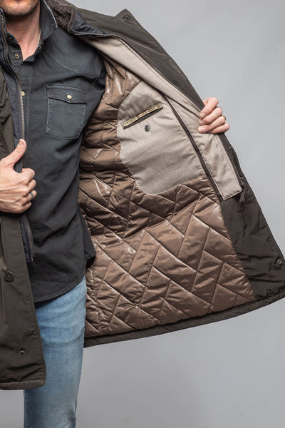 Gimo's Westy Technical Coat In Olive Warehouse - Mens - Outerwear - Cloth