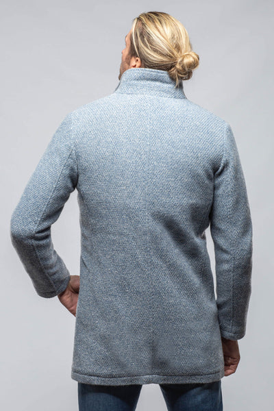 Gimo's Weyburn Knit Coat In Light Blue Warehouse - Mens - Outerwear - Cloth