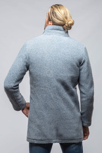 Gimo's Weyburn Knit Coat In Light Blue Warehouse - Mens - Outerwear - Cloth