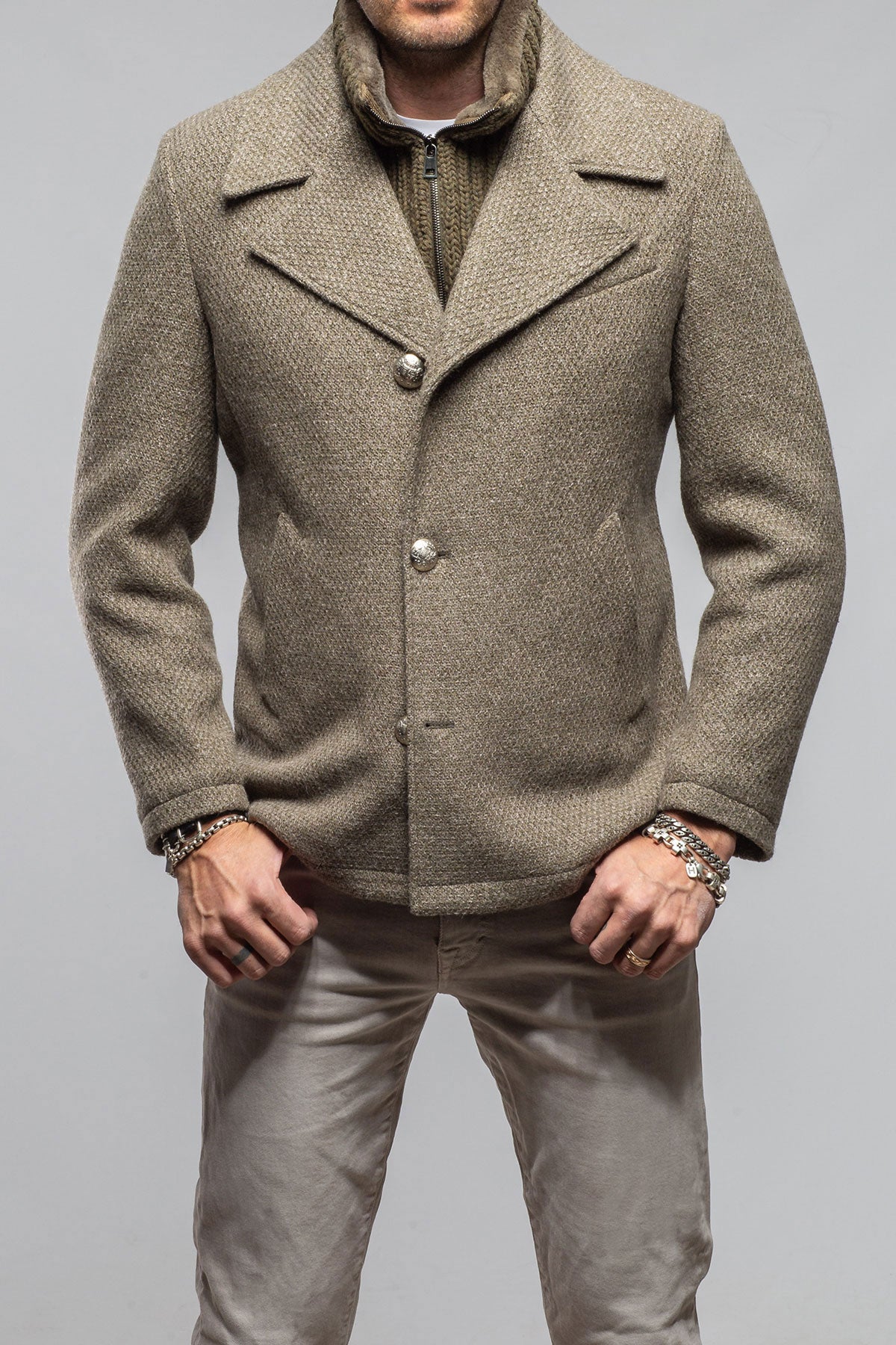 Gimo's Wren Knit Coat Samples - Mens - Outerwear - Cloth
