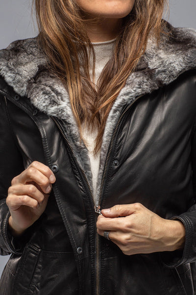 Gimo's Zoe Rex Interior Leather Coat Samples - Ladies - Outerwear - Shearling