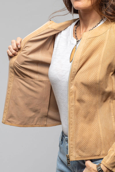 Gollatti Cora Perforated Suede Jacket Samples - Ladies - Outerwear - Leather