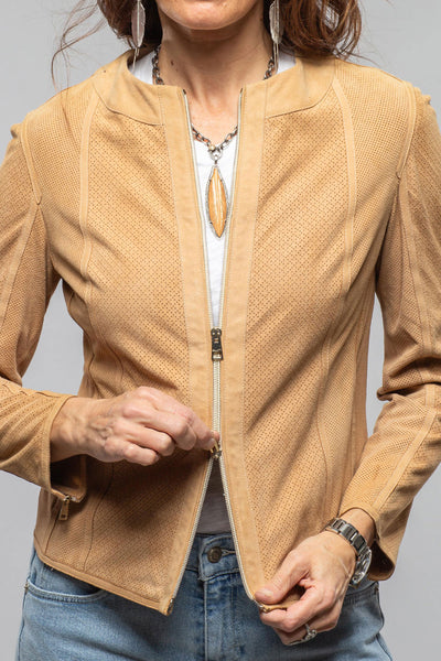 Gollatti Cora Perforated Suede Jacket Samples - Ladies - Outerwear - Leather