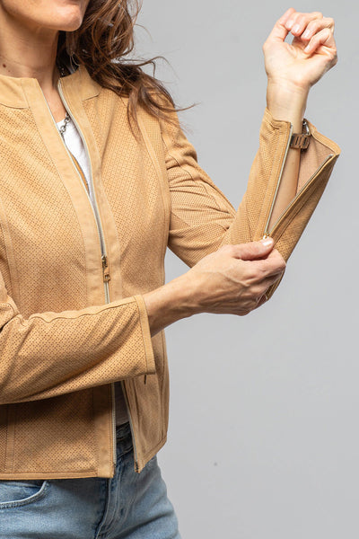 Gollatti Cora Perforated Suede Jacket Samples - Ladies - Outerwear - Leather