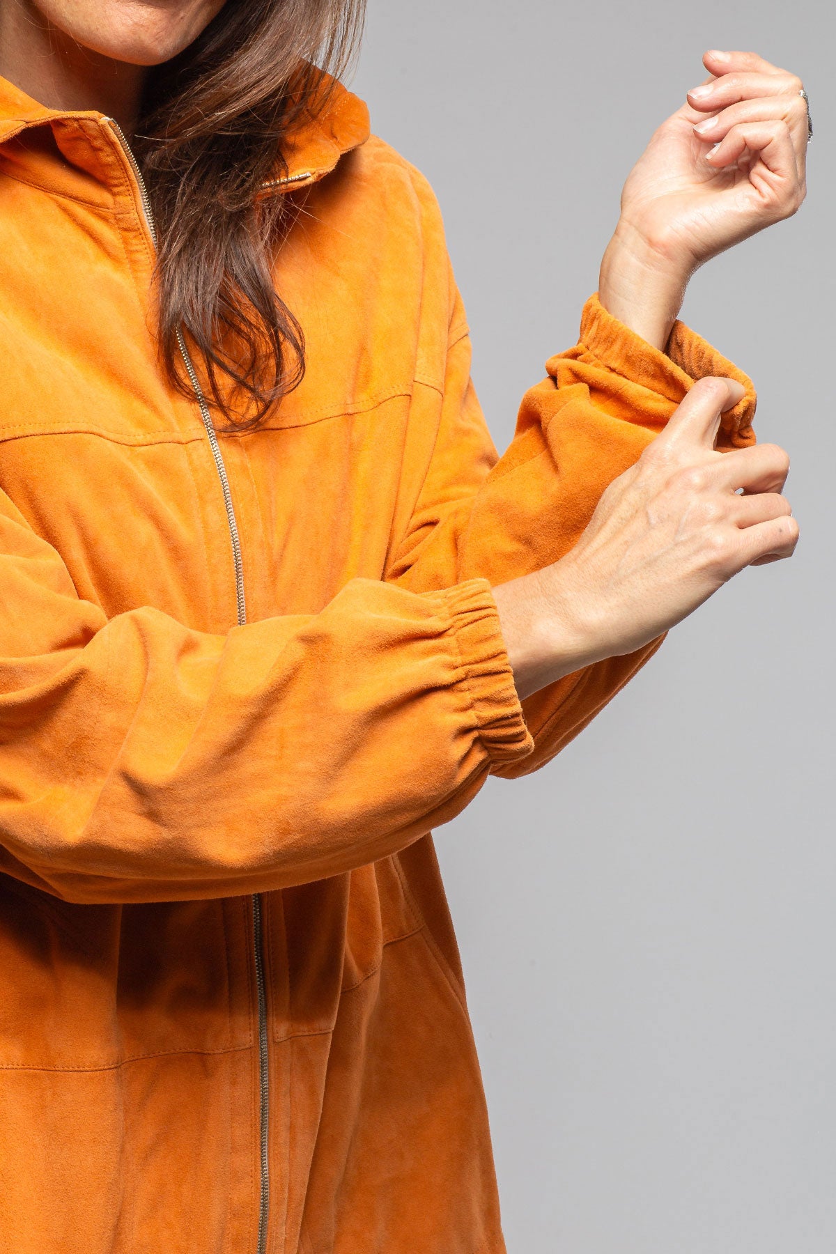 Gollatti Lia Suede Shirt Jacket Samples - Ladies - Outerwear - Leather