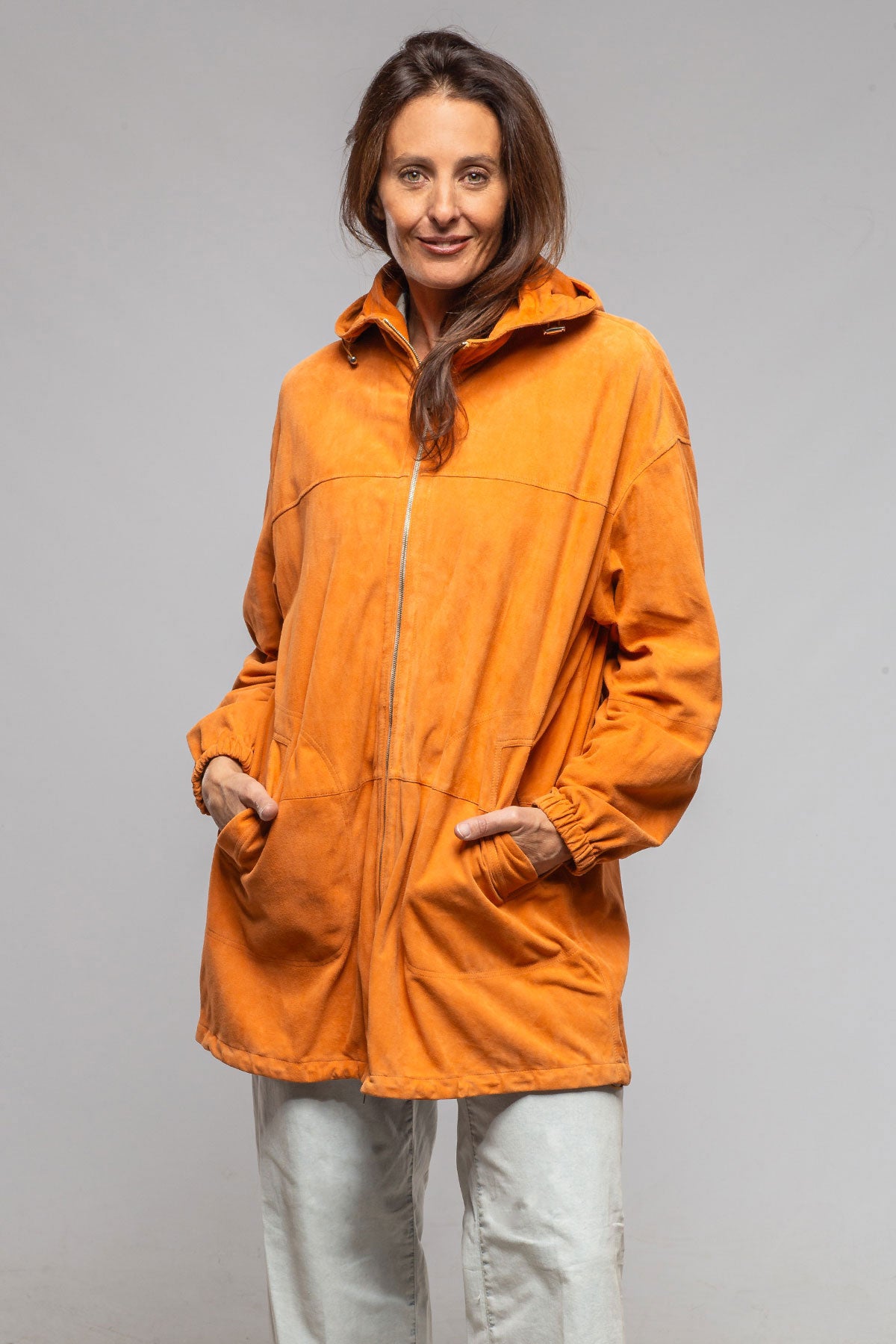 Gollatti Lia Suede Shirt Jacket Samples - Ladies - Outerwear - Leather