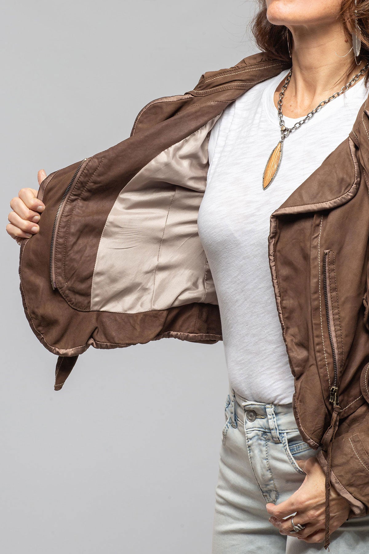 Gollatti Nicola Leather Blazer Samples - Ladies - Outerwear - Leather