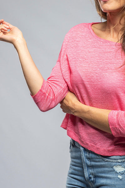 Henry Christ Cammi Linen L/S Boat Neck in Mars Ladies - Tops