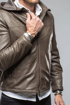 Reston Deerskin Hooded Jacket | Samples - Mens - Outerwear - Leather | Gimo's