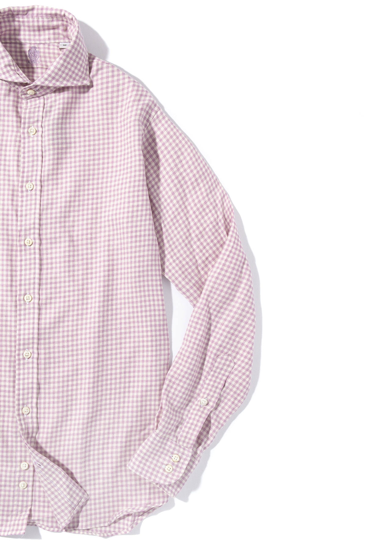 Targa Cotton Cashmere Shirt In Purple | Mens - Shirts - Dress | Axels-Is