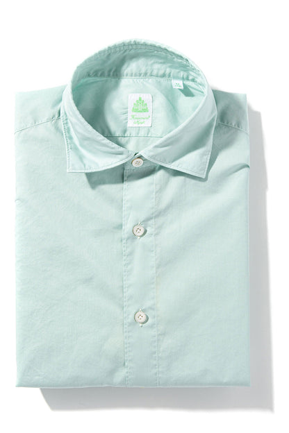 Bornean Superlight Cotton in Green | Mens - Shirts - Dress | Finamore Napoli