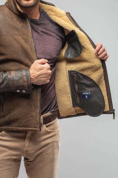 Landon Rust Overdye Shearling | Mens - Outerwear - Shearling | Gimo's