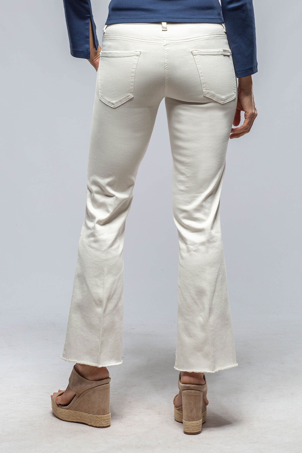 Francesca Cropped Jeans In Off White