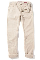 Nevis 5 Pocket Cotton/Linen Stretch In Ecru | Mens - Pants - 5 Pocket | Teleria Zed