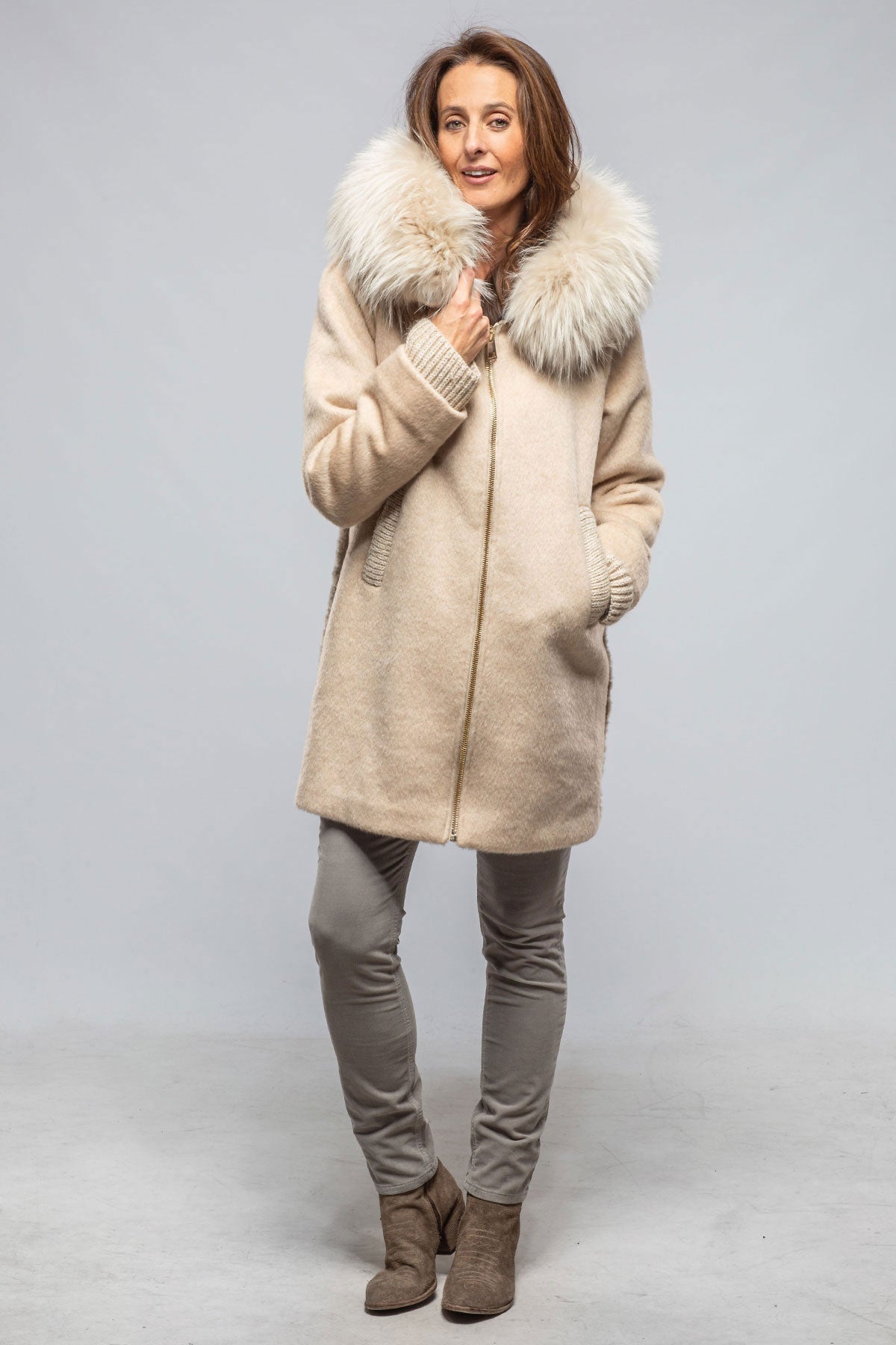 Lana Wool/Alpaca Coat | Samples - Ladies - Outerwear - Cloth | DiBello