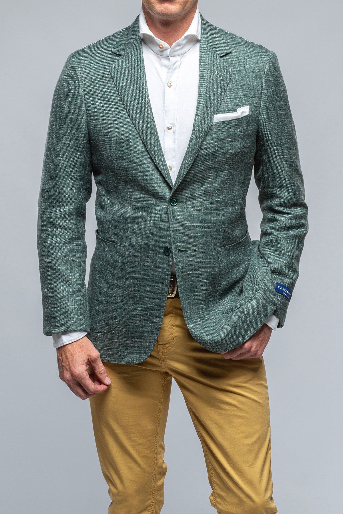 Cosenza Sport Coat in Green | Mens - Tailored - Sport Coats | Castangia