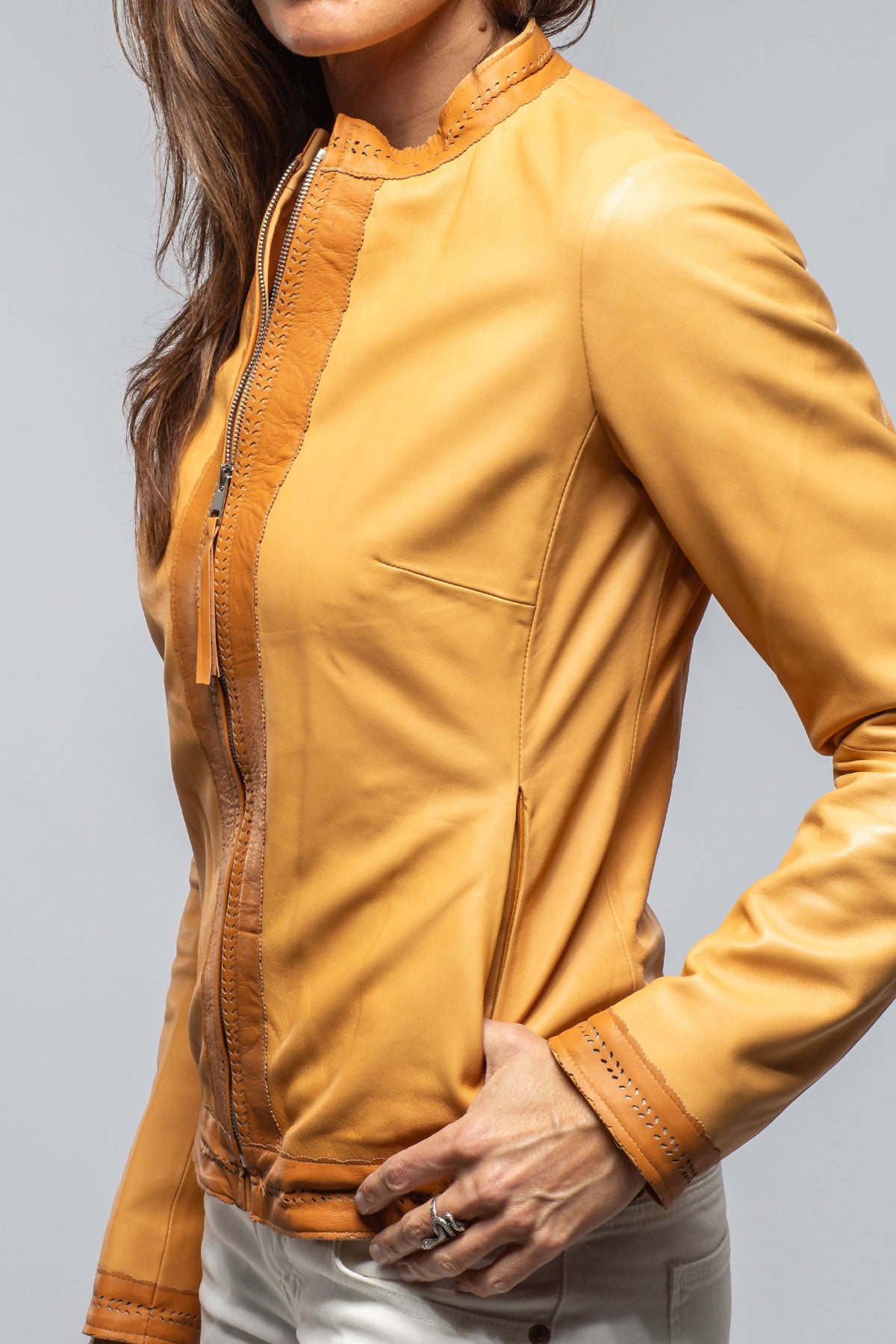 Taylor Nappa Leather Jacket | Ladies - Outerwear - Leather | Axels