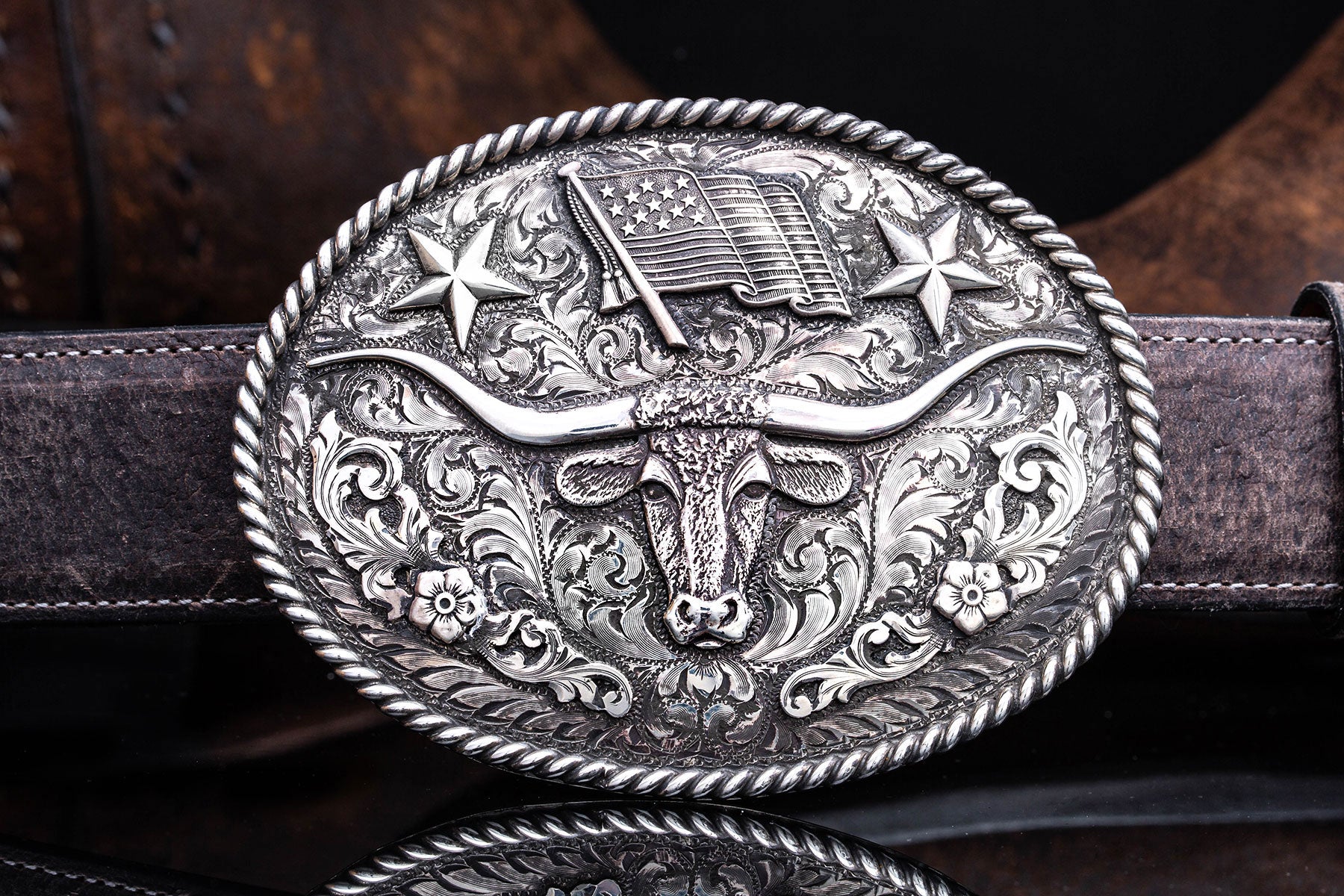 American Rodeo Trophy Buckle | Belts And Buckles - Trophy | Comstock Heritage
