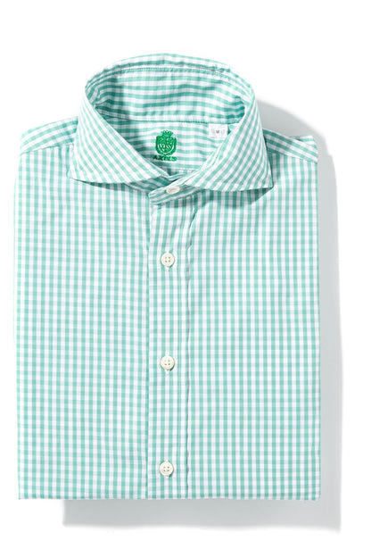 Triad Check Shirt in Green | Mens - Shirts - Dress | Axels-Is