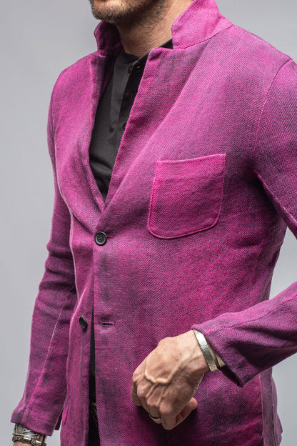 Chaya Painted Sport Coat In Fuschia Pink | Mens - Tailored - Sport Coats | Avant Toi