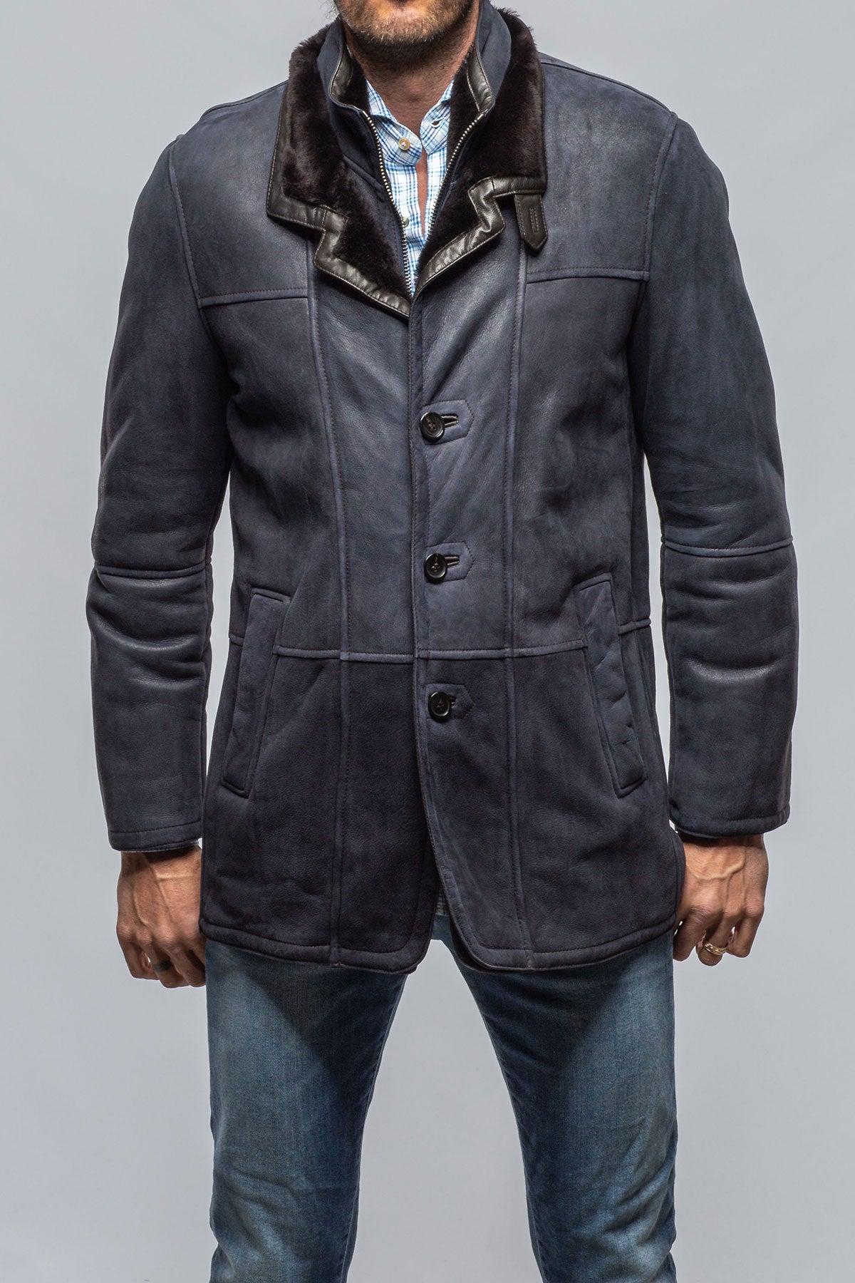 Hayes Shearling Coat | Samples - Mens - Outerwear - Shearling | DiBello