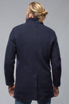 Cantone Boiled Wool Overcoat | Samples - Mens - Outerwear - Leather | Gimo's