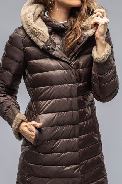 Carrie Après Puffer in Metallic Brown