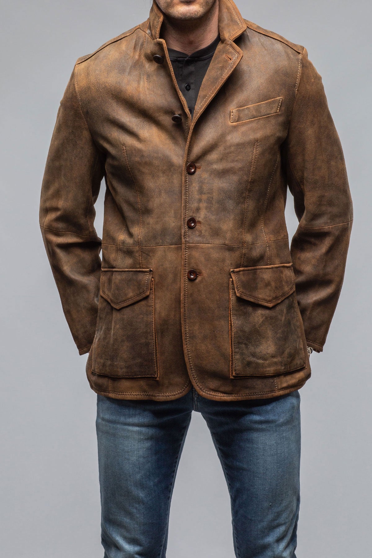 Barnard Leather Field jacket | Samples - Mens - Outerwear - Leather | Gimo's