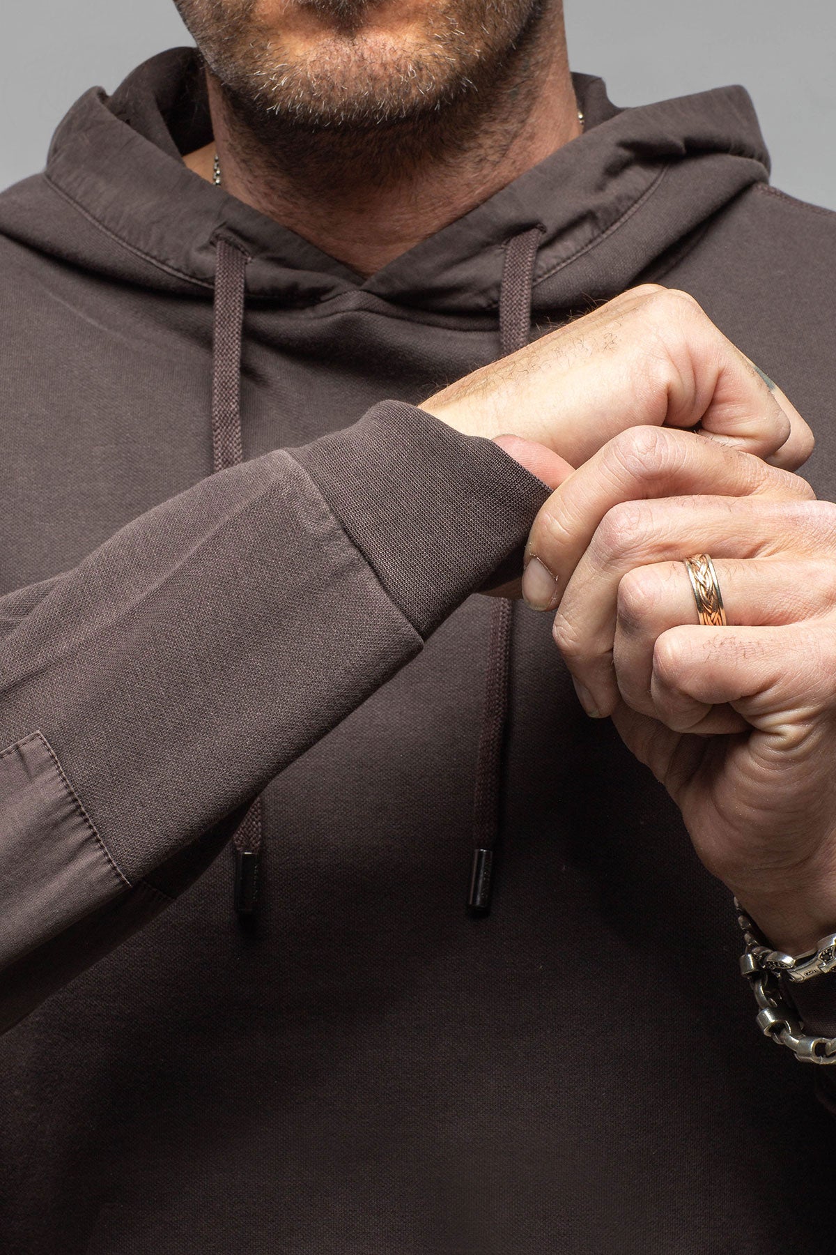 Luba Hoodie In Black Bean | Mens - Outerwear - Overshirts | Keeling