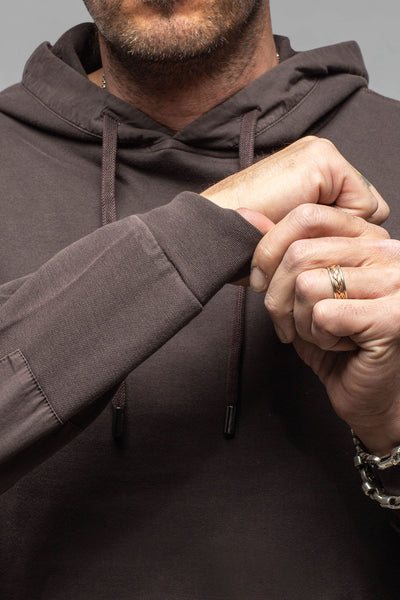 Luba Hoodie In Black Bean | Mens - Outerwear - Overshirts | Keeling