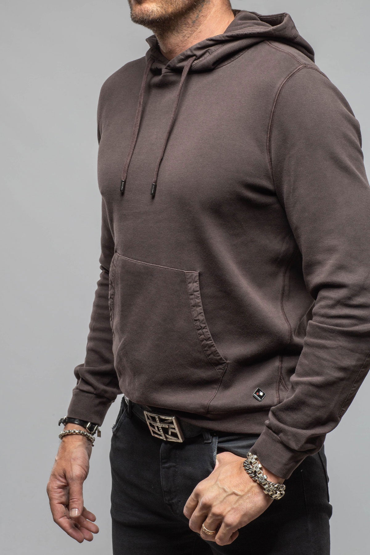 Luba Hoodie In Black Bean | Mens - Outerwear - Overshirts | Keeling