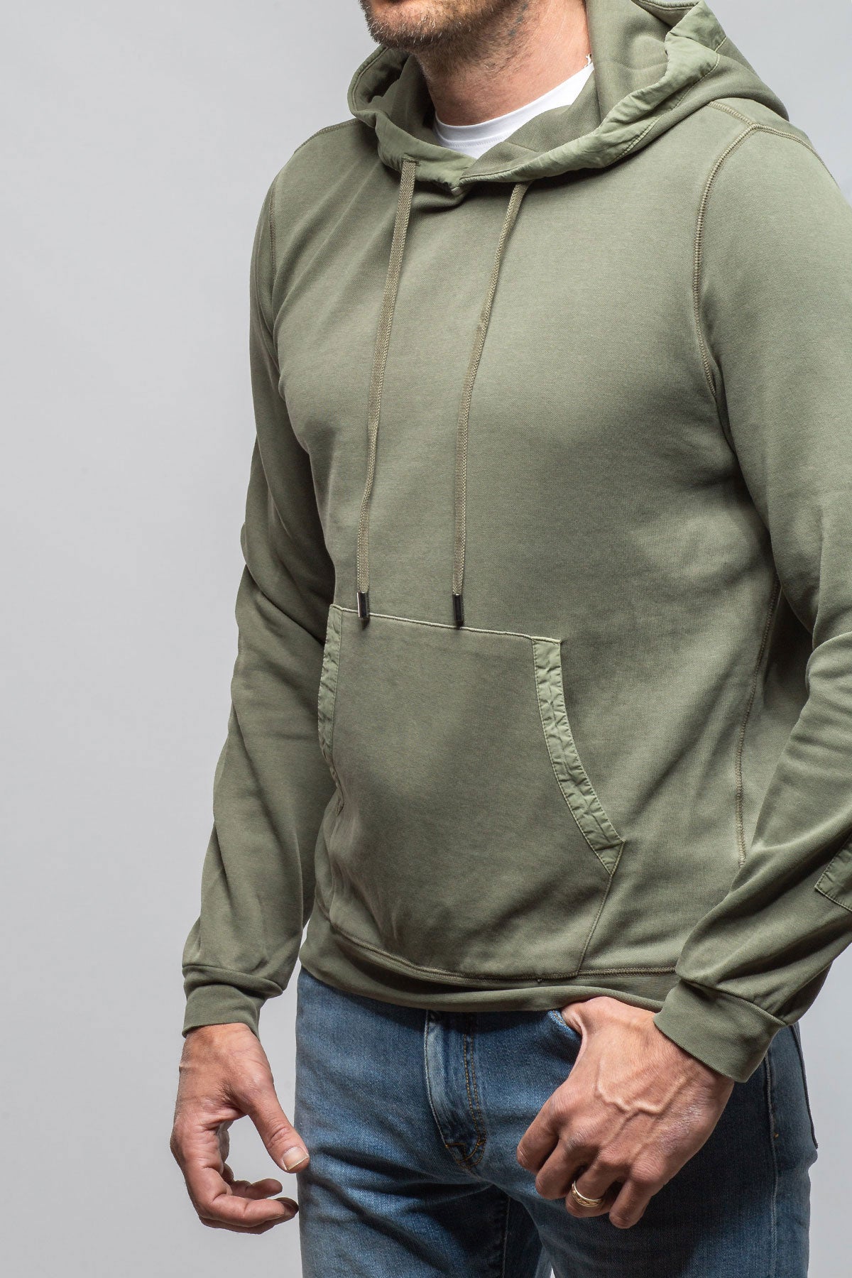 Luba Hoodie In Desert Sage | Mens - Outerwear - Overshirts | Keeling