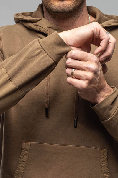 Luba Hoodie In Mocha | Mens - Outerwear - Overshirts | Keeling