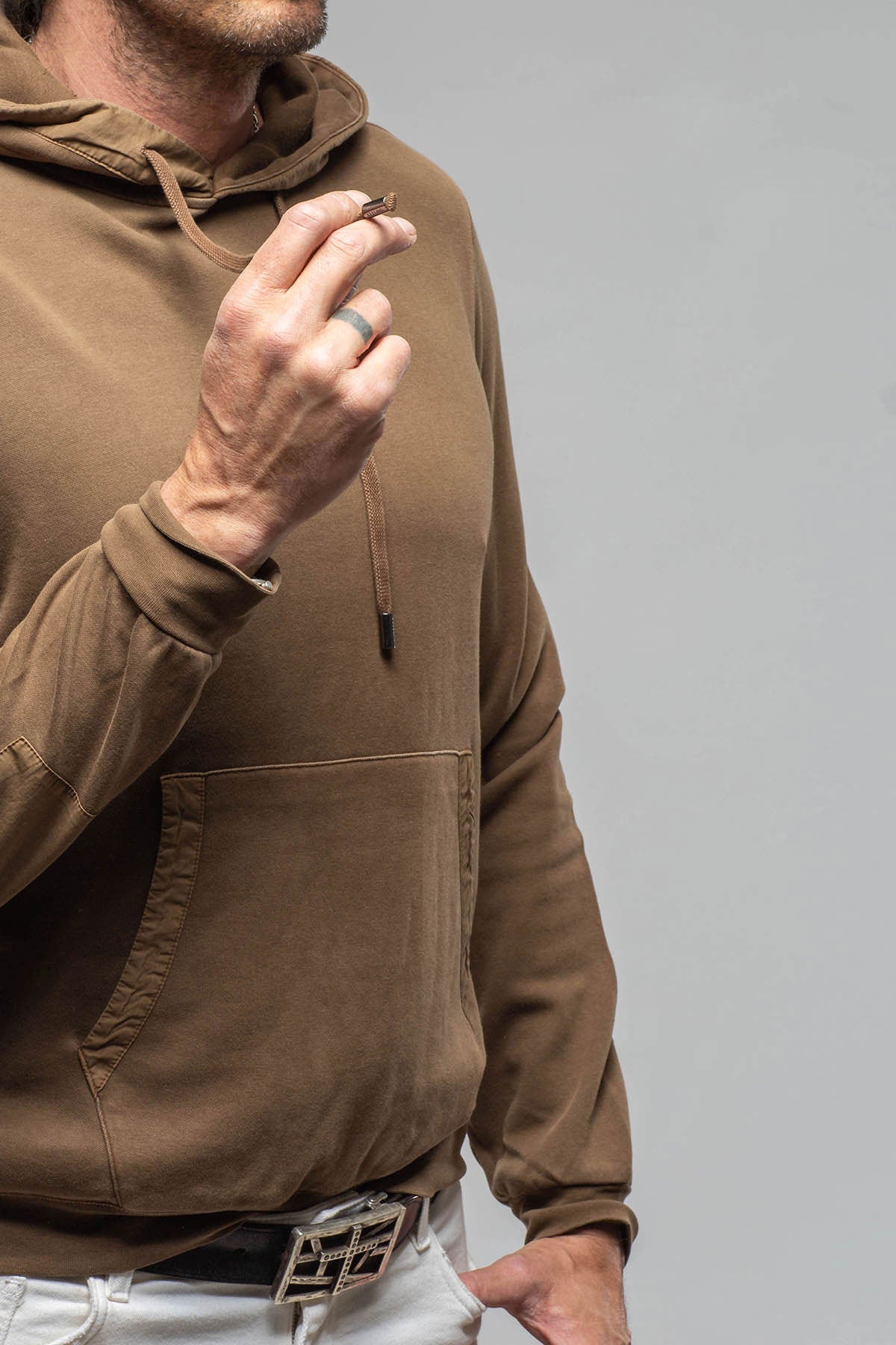 Luba Hoodie In Mocha | Mens - Outerwear - Overshirts | Keeling