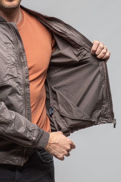 Nauru Cargo Jacket In Black Bean | Mens - Outerwear - Lightweight | Keeling