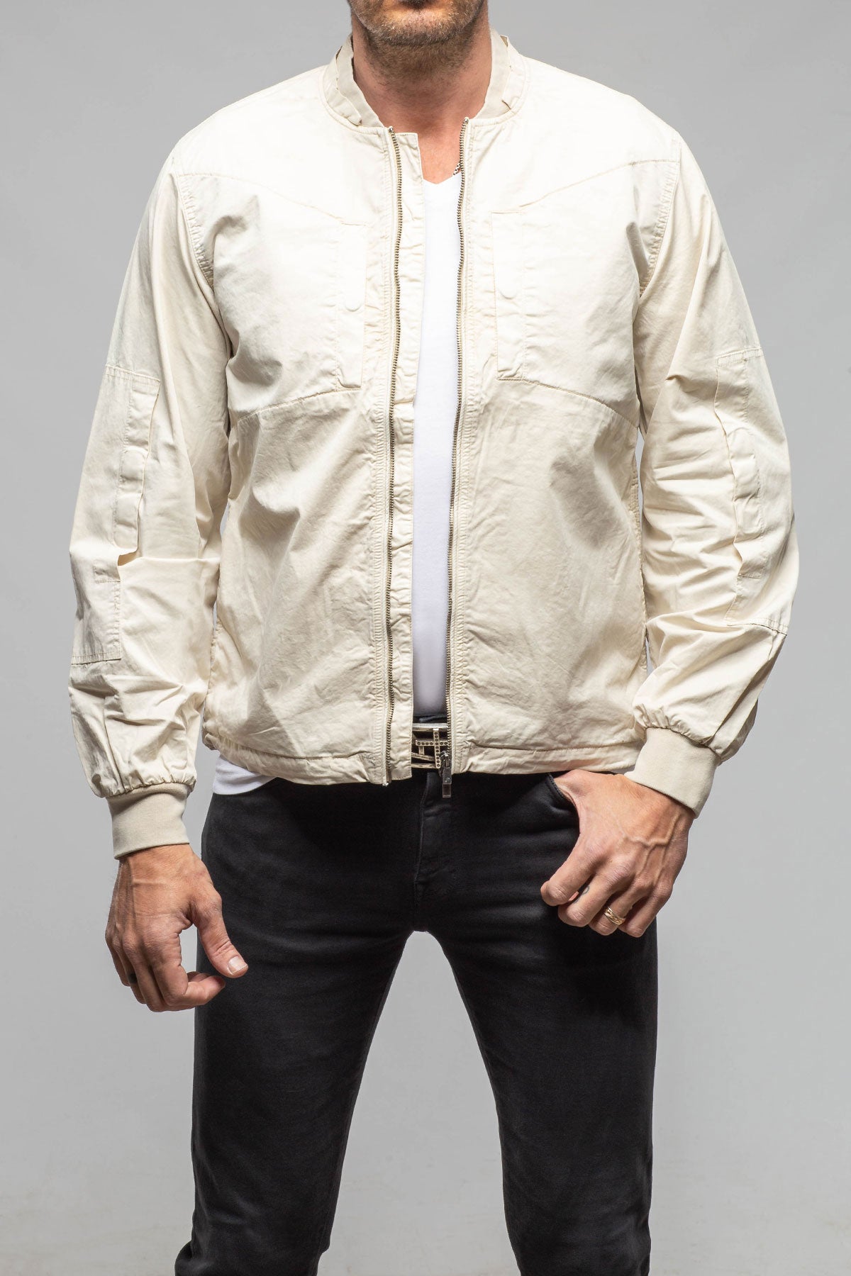 Nauru Cargo Jacket In Khaki | Mens - Outerwear - Lightweight | Keeling