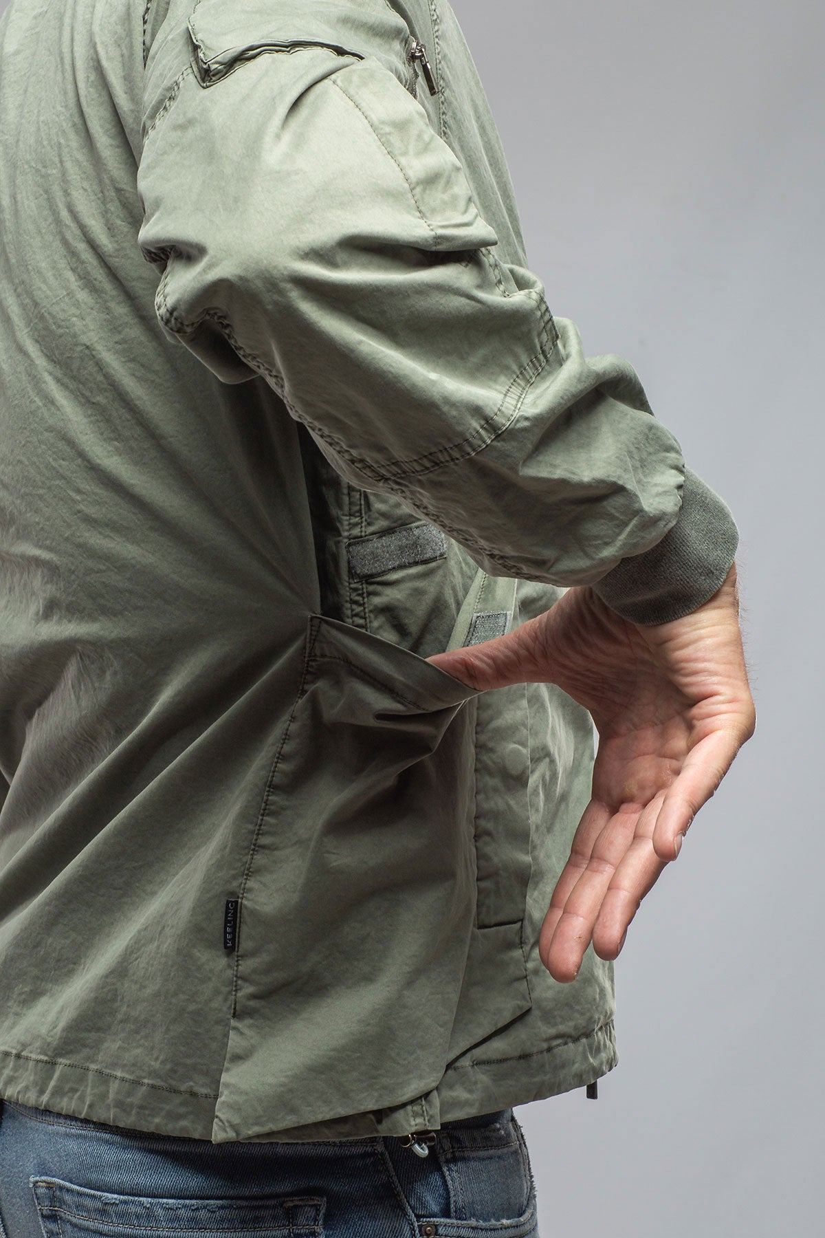 Keeling Nauru Cargo Jacket In Olivine Mens - Outerwear - Lightweight