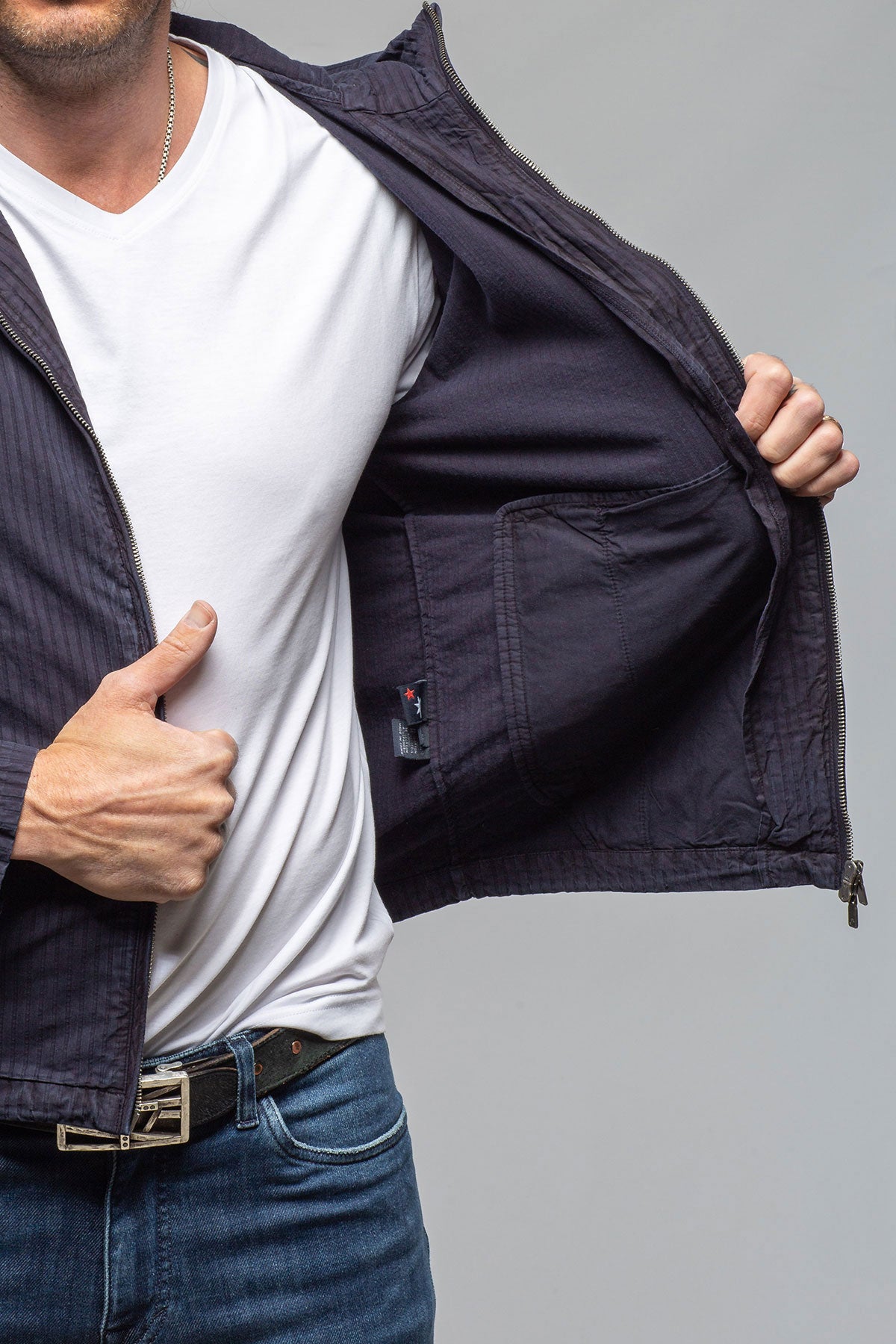 Pitcairn Light Jacket In Dark Navy | Mens - Outerwear - Lightweight | Keeling